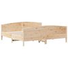 vidaXL Bed Frame without Mattress 180x200 cm Super King Solid Wood Pine