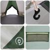 vidaXL Teepee Tent with Roof Green and Grey 388 x 320 x 169 cm