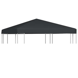 vidaXL Gazebo Top Cover 310 g/m&sup2; 3x3 m Grey