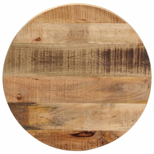 vidaXL Table Top &Oslash; 60x2.5 cm Round Solid Wood Rough Mango