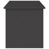 vidaXL Outdoor Storage Box Black 100 x 50.5 x 50 cm Steel