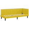 vidaXL Corner Bed Frame with Headboard Yellow 80 cm x 200 cm Velvet