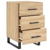 vidaXL Bedside Cabinet Sonoma Oak 40x40x66 cm Engineered Wood