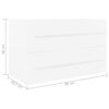 vidaXL Sink Cabinet White 80x38.5x48 cm Engineered Wood
