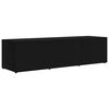 vidaXL TV Cabinet Black 120x34x30 cm Engineered Wood