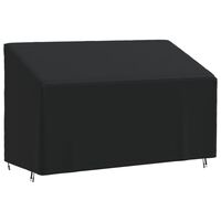 vidaXL 3-Seater Bench Cover Black 165x70x65/94 cm 420D Oxford