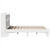 vidaXL Bed Frame without Mattress White 150x200 cm King Size Solid Wood Pine