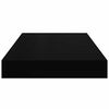 vidaXL Floating Wall Shelves 4 pcs High Gloss Black 40x23x3.8 cm MDF