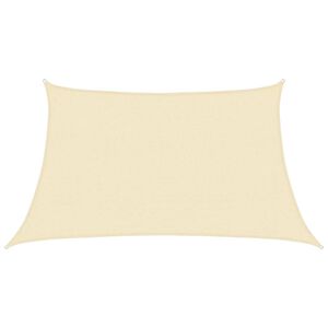 vidaXL Sunshade Sail 160 g/m&sup2; Cream 3/4x2 m HDPE