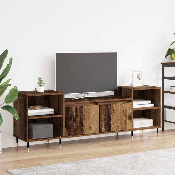 vidaXL TV Cabinet Old Wood 160 x 35 x 55 cm Engineered Wood