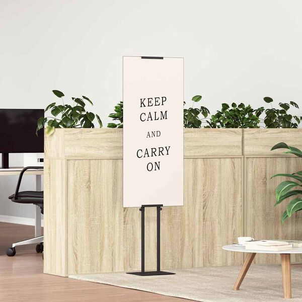 vidaXL Trade Show Displays 2 pcs Black 30 x 23.5 x 210 cm Steel