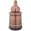 vidaXL Lamp Holders 2 pcs Red Bronze E27