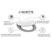SCH&Uuml;TTE Duroplast Toilet Seat with Soft-Close Quick Release BEIGE