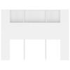 vidaXL Headboard Cabinet White 140x18.5x104.5 cm