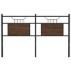 vidaXL Replace Headboard Brown Oak 137 cm Engineered Wood and Steel