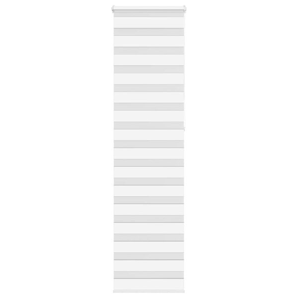 vidaXL Zebra Blind White 60x230 cm Fabric Width 55.9 cm Polyester