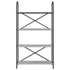 vidaXL Bookshelf Grey Sonoma 80 x 30 x 146 cm Engineered wood