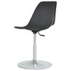 vidaXL Swivel Dining Chairs 2 pcs Grey PP