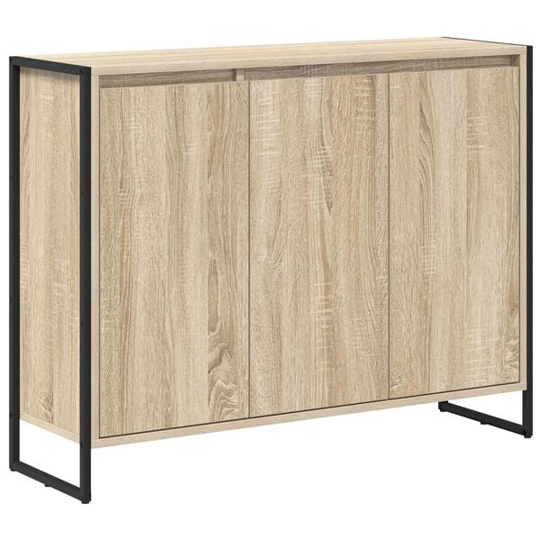 vidaXL Side Cabinet Sonoma 96.5 x 30 x 75 cm Engineered Wood