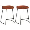 vidaXL Gavin Bar Stools 2 pcs 45x38x53 cm Solid Wood Mango