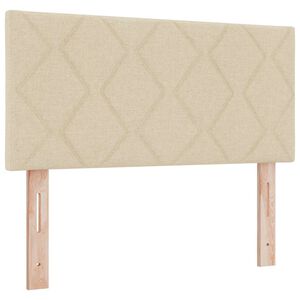 vidaXL Headboard with Headboard Cream 90 cm Faux Leather
