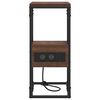 vidaXL Bedside Cabinet Brown oak 41.5 x 26 x 60.5 cm Engineered wood