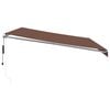 vidaXL Automatic Retractable Awning Brown 500x350 cm