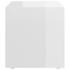 vidaXL TV Cabinet High Gloss White 37x35x37 cm Engineered Wood