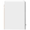 vidaXL Hanging Cabinet with Door Grey Sonoma and White 30 x 31 x 40 cm