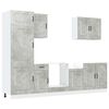 vidaXL 7 Piece Kitchen Cabinet Set Kalmar Concrete Grey Engineered Wood