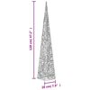vidaXL Christmas Light Cone 60 LEDs Warm White 120 cm Acrylic