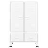 vidaXL Industrial Wardrobe White 67x35x107 cm Steel