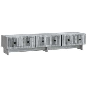 vidaXL TV Cabinet Grey Sonoma 147 x 34.5 x 30 cm Engineered Wood