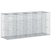 vidaXL Gabion Raised Bed 170 x 50 x 80 cm Galvanised Steel Silver