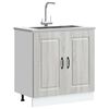 vidaXL Sink Base Cabinet Kalmar Grey Sonoma 80x46x81.5 cm Engineered Wood