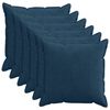 vidaXL Cushion Cover 6 pcs HOUTEN Navy Blue 80 x 80 cm Corduroy