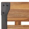 vidaXL Bed Frame without Mattress with Brushed Finish 160x200cm