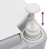 vidaXL Portable Camping Toilet Grey and White 22+12 L HDPE