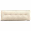 vidaXL Back Pillow Cream 140 x 50 cm Corduroy Fabric
