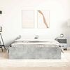 vidaXL Bed Frame without Mattress Concrete Grey 120x200 cm