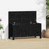 vidaXL Garden Storage Box Black 108x42.5x54 cm Solid Wood Pine