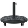 vidaXL Parasol Base Art Deco Black &Oslash; 45 x 39.5 cm Iron
