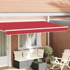 vidaXL Awning Valance Red 380 x 20 cm Canvas