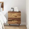 vidaXL Bedside Cabinet Old Wood 40 x 35 x 47.5 cm Engineered Wood