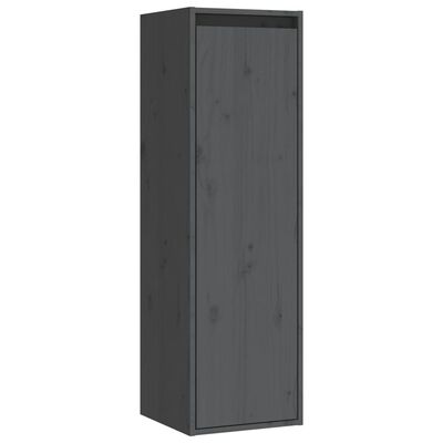 vidaXL TV Cabinets 5 pcs Grey Solid Wood Pine