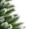vidaXL Artificial Hinged Christmas Tree with Flocked Snow 180 cm