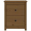 vidaXL Bedside Cabinet Honey Brown 50x35x61.5 cm Solid Wood Pine