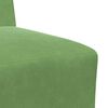 vidaXL Modular Sofa Unit Armless 2 pcs Light Green 55 x 74 x 82 cm