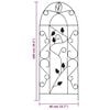vidaXL Plant Climbing Racks 3 pcs Black 40x100 cm Iron