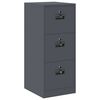 vidaXL File Cabinet Anthracite 44 x 50 x 106.5 cm Cold-Rolled Steel